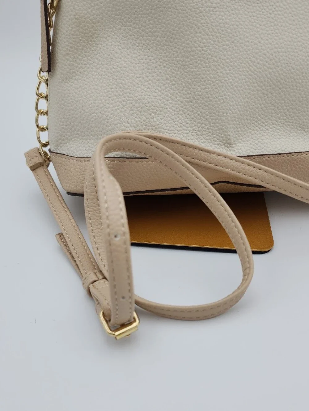 Nanette Lepore Cream and Beige Crossbody Bag
